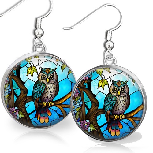 Faux stained glass - faux, night