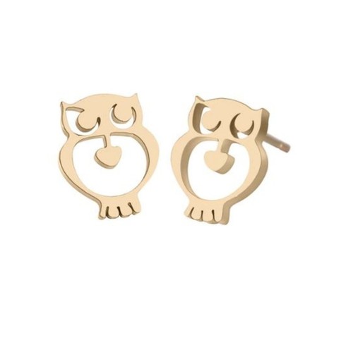 Stainless steel owl post - steel,