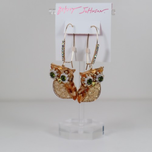 Betsey johnson crystal owl - betsey,