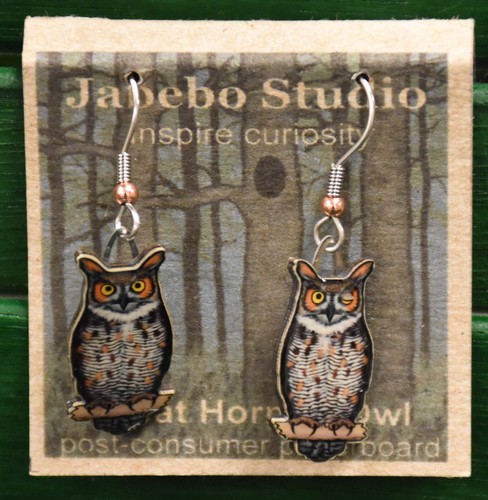 Jabebo earrings owl - earrings, great